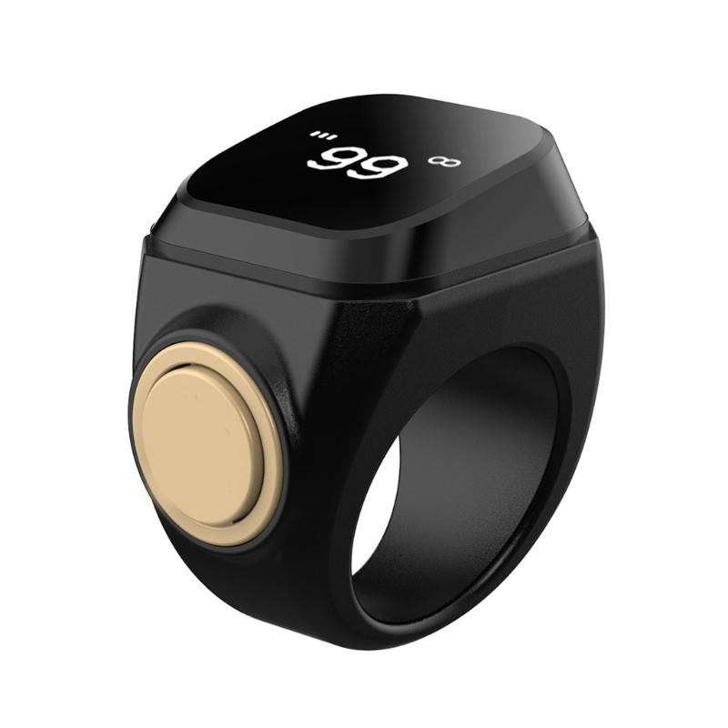 Electronic Intelligent Rings Counter With LCD Display Type C Charging Fit For Tasbih Prayer Counting Lightweight Design