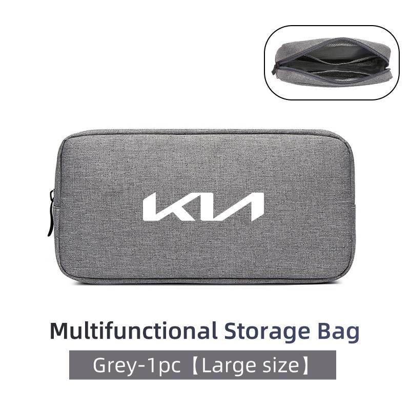 UJWG9 Oxford Cloth Car Styling Digital Storage Bag Portable USB Data Cable Storage Case For KIA K5 K2 Optima Soul Spectra Niro Cadenza