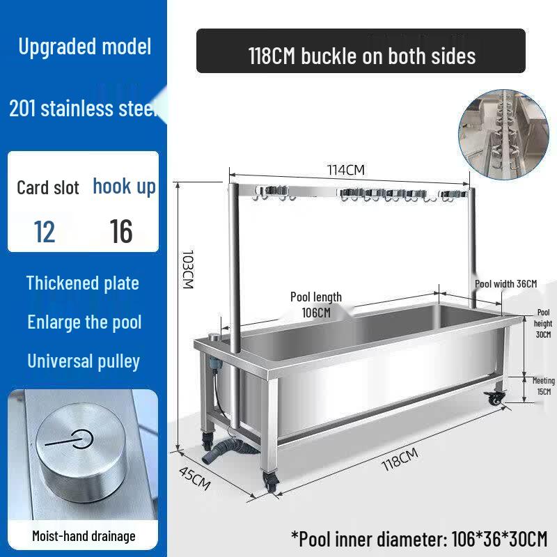 HANDUNYOU Mop Sink & Storage System