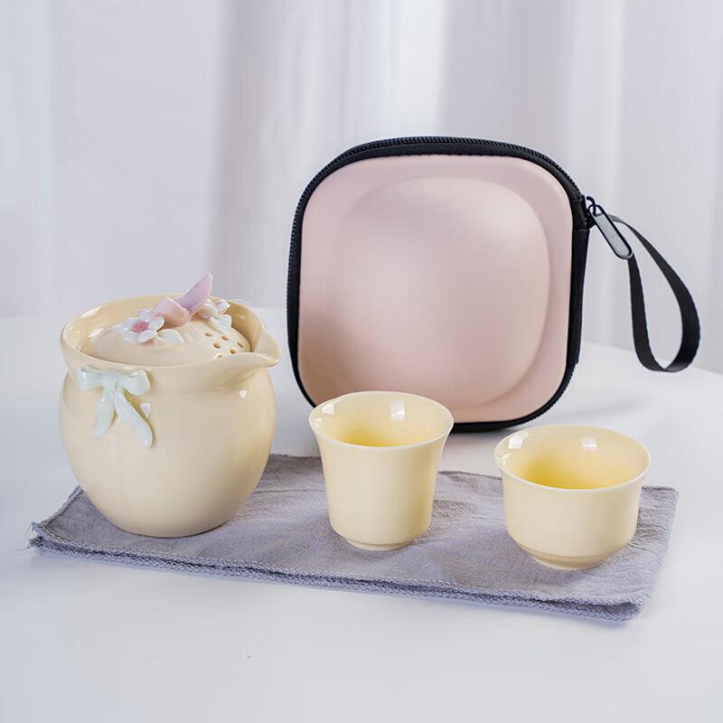 Portable Ceramic Tea Set for Women