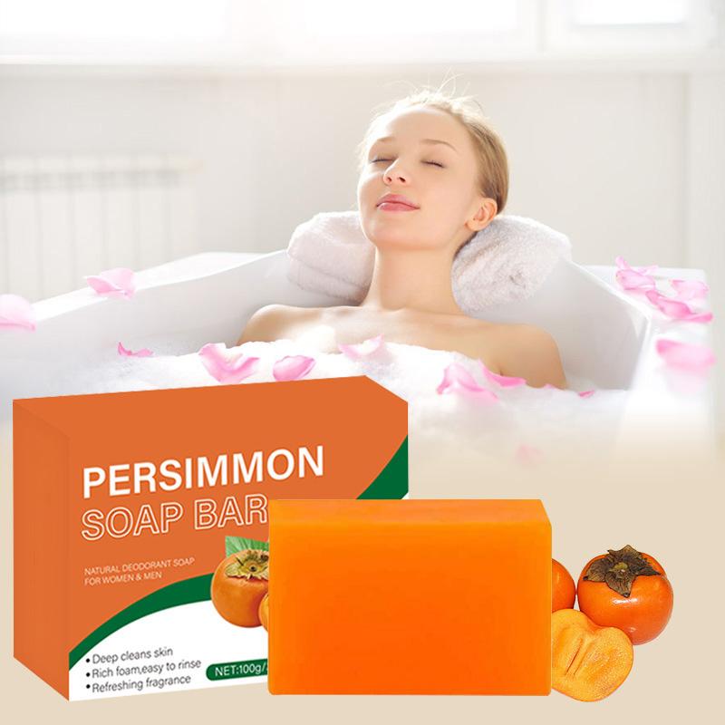 

Persimmon Natural Deodorant Soap Bar 100g – Controls Odor, Coconut & Olive Oil, For Face & Body 1pc