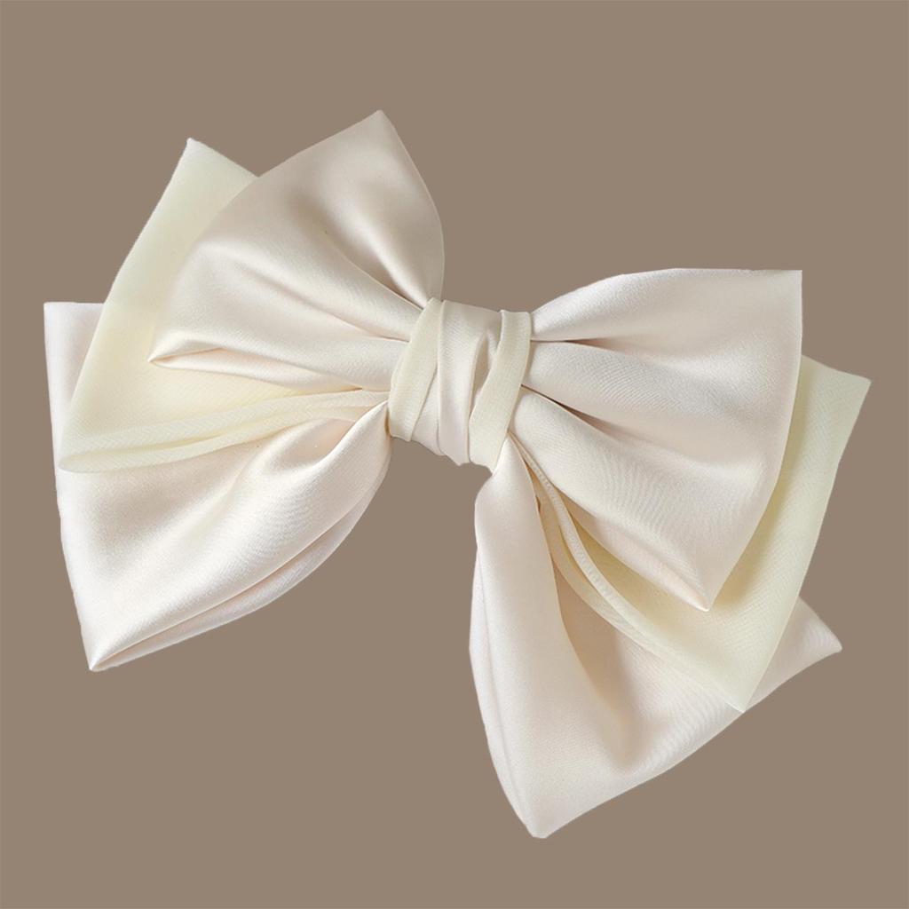French High-End Versatile Large Bow Hair Clip for Women - Enhances Updo and Slenderizes Face