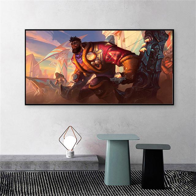 

Популярный игровой постер League of Legends Skin Perfect Supreme, настенный декоративный постер, украшение для дома, комнаты, эстетика