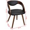 Dining Chairs 2 Pcs. Brown Faux Leather