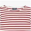 SainT James Unisex ShorT Sleeve T shirT Modern sTripe 9863 Ecru Persan