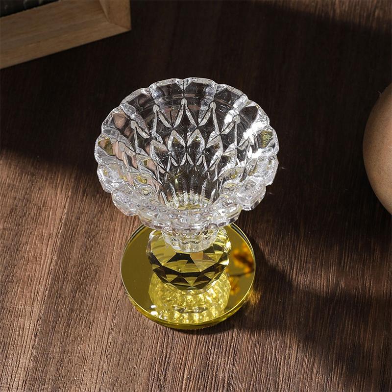 Glass Incense Burner Set Desktop Ornament Portable Rotatable Creative Home Fragrance For Hotel Cabinet Living Room Office Party