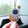 Cute Cartoon Astronaut Perfume Piece Car Rearview Mirror Hanging Car Fragrance Piece Auto Interior Decoration Accessories 2Pcs