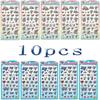 Hot Angel Blue Jelly Stickers Japanese Blue Phone Case Boys And Girls Diy Decorative Stickers Toys 3D Relief Stickers