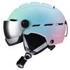 Snow Goggles Integrated Gradual Change Color Ski Helmet Winter Outdoor Skiing Equipment Adult Snow Helmet