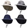 Big Brim Shawl Kids Sunscreen Hat Neck Ear Cover Kids Beach Caps Children's Summer Hat  Girls Boys