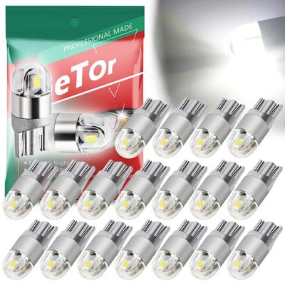 T10 LED Standlicht, Kennzeichenleuchte, 2 SMD 3020 Chip, Helle LED-Chip, Hoch