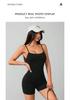 Plus Size Body Sculpting Camisole Jumpsuit for Yoga and Sports