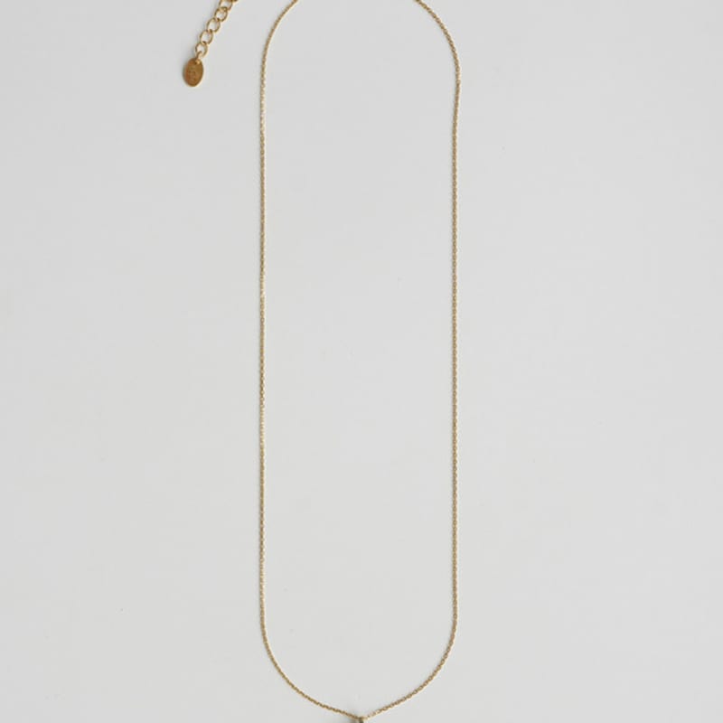 modernlike 14k gold-filled silver black quartz onyx heart necklace