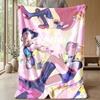 Coperta Morbida Calda Leggera in Flanella Stampata Kpop Demon Hunters Coperta per Tutte le Stagioni per Divano Letto Campeggio Decorazione Casa Regalo di Festa