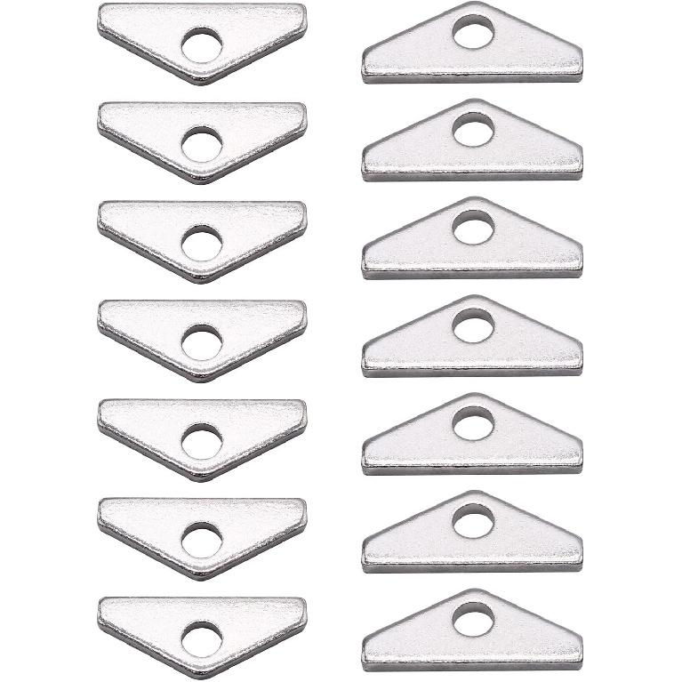 GoolRC Chrome Valve Cover Mini Tabs Hold Down 14 pc Replacement for Chevy BBC Big Block 396 427 454 502