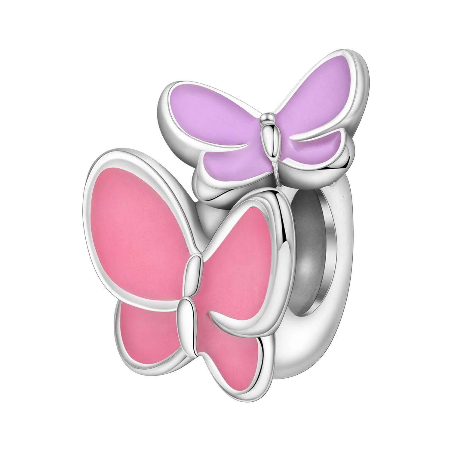 Насекомое Стрекоза Бабочка Светлячок Шарм Шарм Шарм Бусина Украшение С Браслетом Медь Женщина