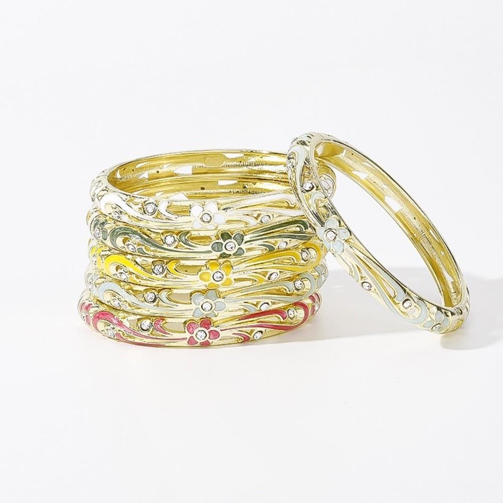 Colorful Vintage Cloisonne Bangle Traditional Women's Hand Bracelet Jewelry Gifts