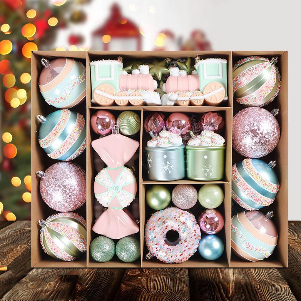 Delicate Christmas Ball Christmas Tree Decoration Ornaments for Home Decor New Year Navidad Pendant Ball Accessory