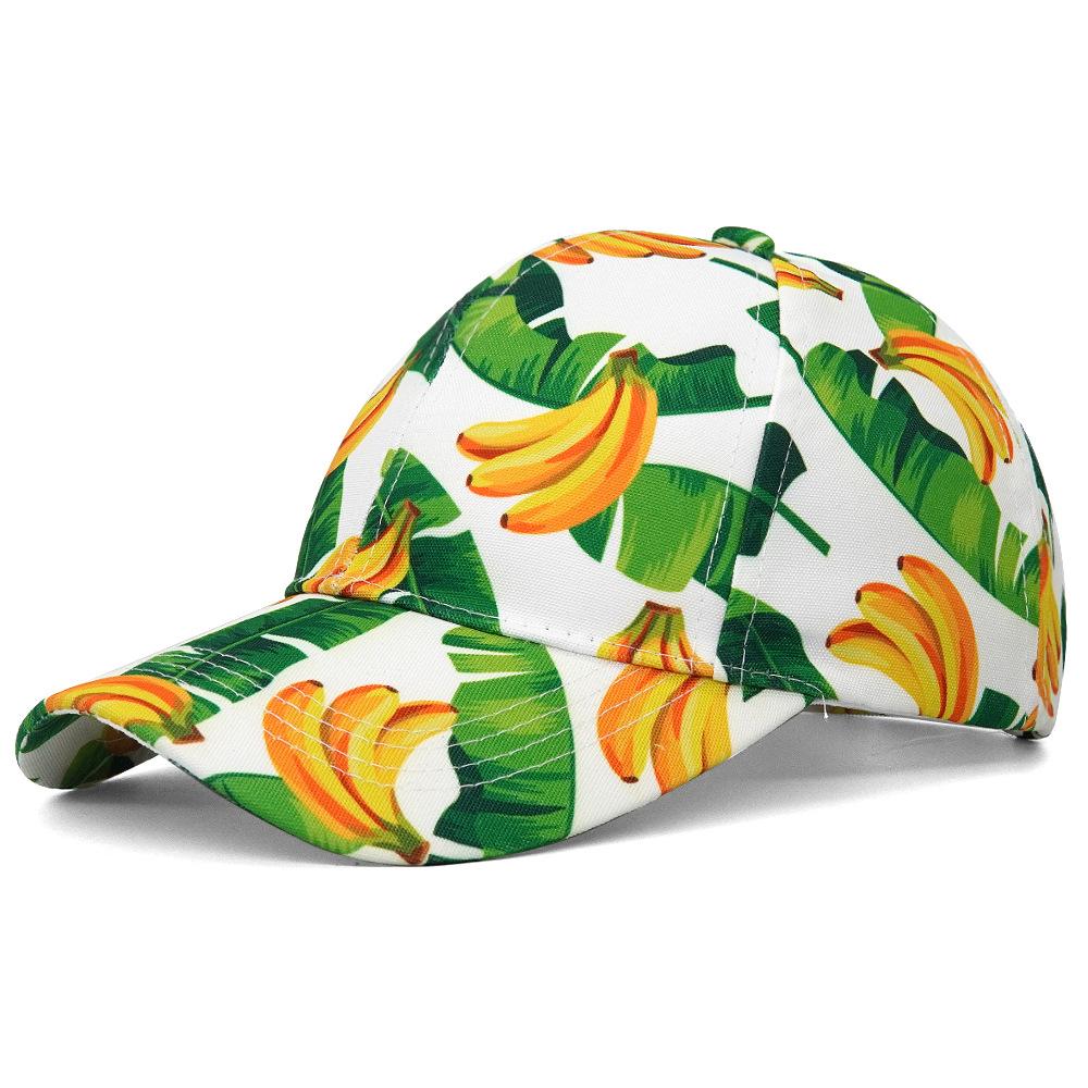 COKK Baseball Cap Women Cute Fruit Printed Sun Hat Adjustable Sunshade Summer Hats For Women Outdoor Casual New