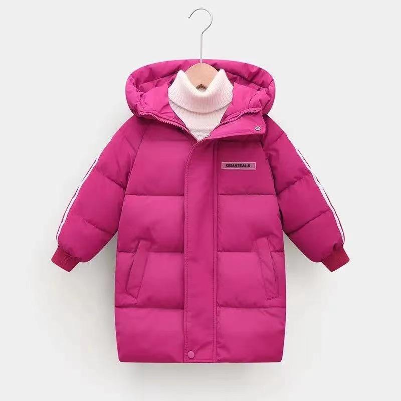 Unisex Winterjacke in mittlerer Länge für Kleinkinder & Kinder - Verdickte Baumwolle, Kniebedeckende Wärme