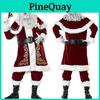 Soft And Warm Santa Claus Suit Ideal For Holiday Parties And Christmas Gatherings
