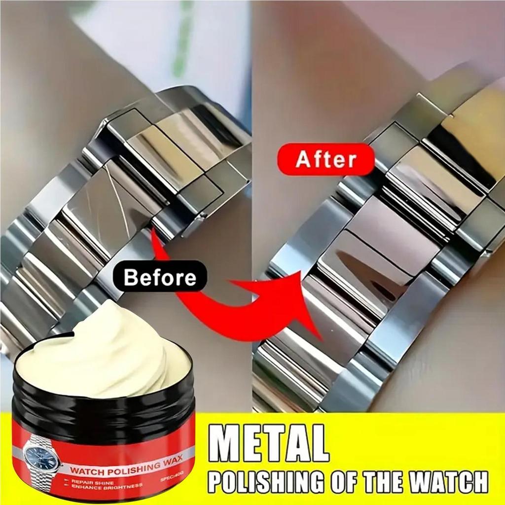 Watch Crystal Polish - Scratch Removal Repair Kit with Sponge to Restore Gloss for Glass, Stainless Steel, Resin, Epoxy Watch