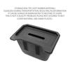 Rear Center Console Organizer 2nd Row Console Back Seat Storage Container TPE-material Easy Fixing Suitable for ModelY