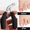 Curved Head Anti-splash Toenail Clippers Large Opening Design Professional Nail Cutter for Thick Hard Toenails Elderly Use