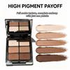 Matte Earth Tones Multi-use Eyeshadow & Contour Palette - Pigmented, No Fallout, Versatile Low Saturation Colors