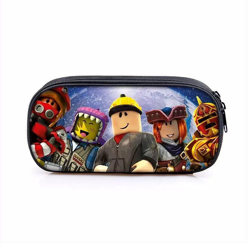 New Trendy Pencil Case for Elementary Middle School Students, Boys and Girls, Roblox Stylish Cartoon Pencil Case, Large Capacity Stationery Box KTB