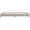 Bed Frame without Mattress Light Grey 120 x 190 cm Fabric