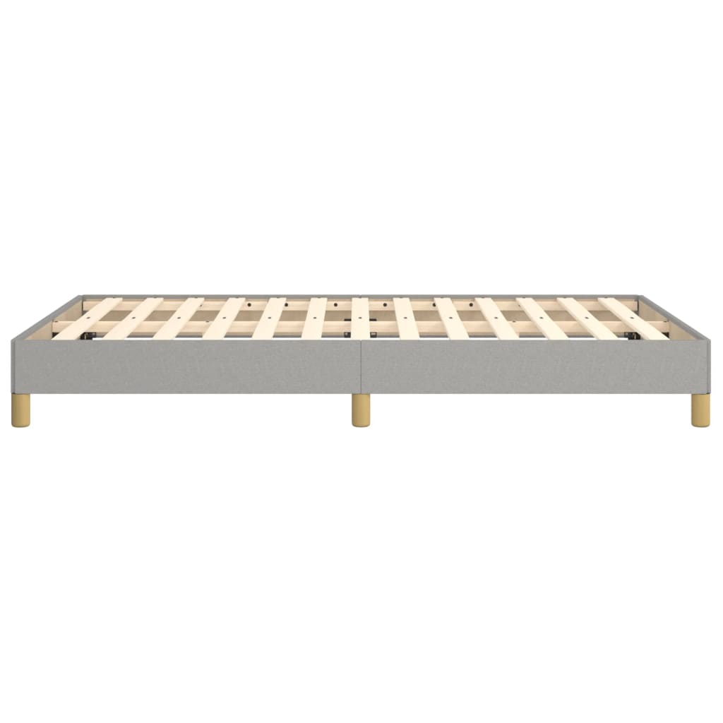 Bed Frame without Mattress Light Grey 120 x 190 cm Fabric