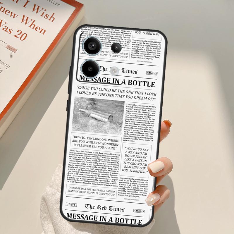 Getaway Car Newspaper Funda For Xiaomi Redmi Note 14 13 10 11 12 15 Pro Plus Case For Redmi 15 14C 12C 10C 13C 15C