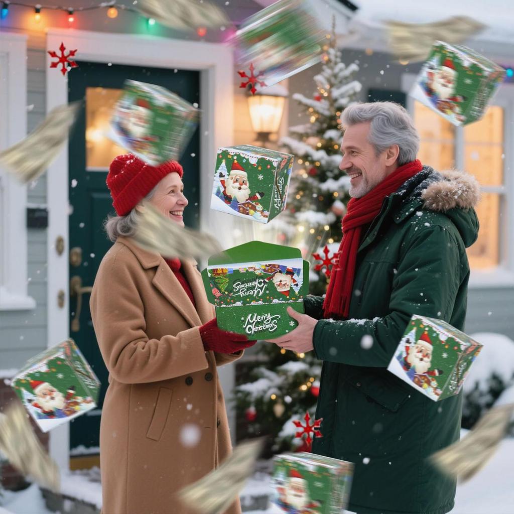 Folding Bouncing Envelope Box Christmas cash Money pop-out surprise gift boxes DIY unique Red Envelope Gift Boxes