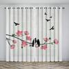 Chinese Style Natural Scenery Curtains Mountains Rivers Lakes Flowers Plants Elegant Curtains 2 Panels Living Room Bedroom Decor