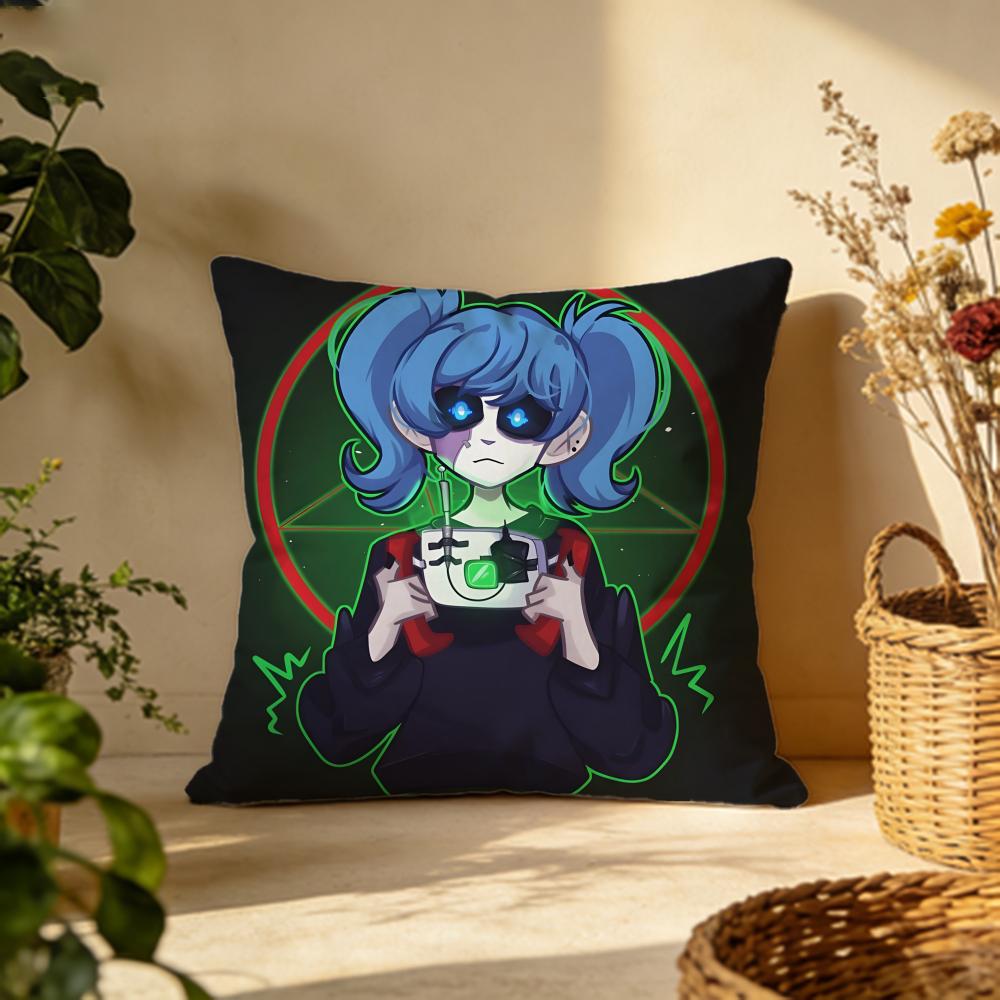 Stylish SSally Facees Cushion Cover Versatile DoubleSided Pillow Case Fit for Sofa Bed Car Daily Decor