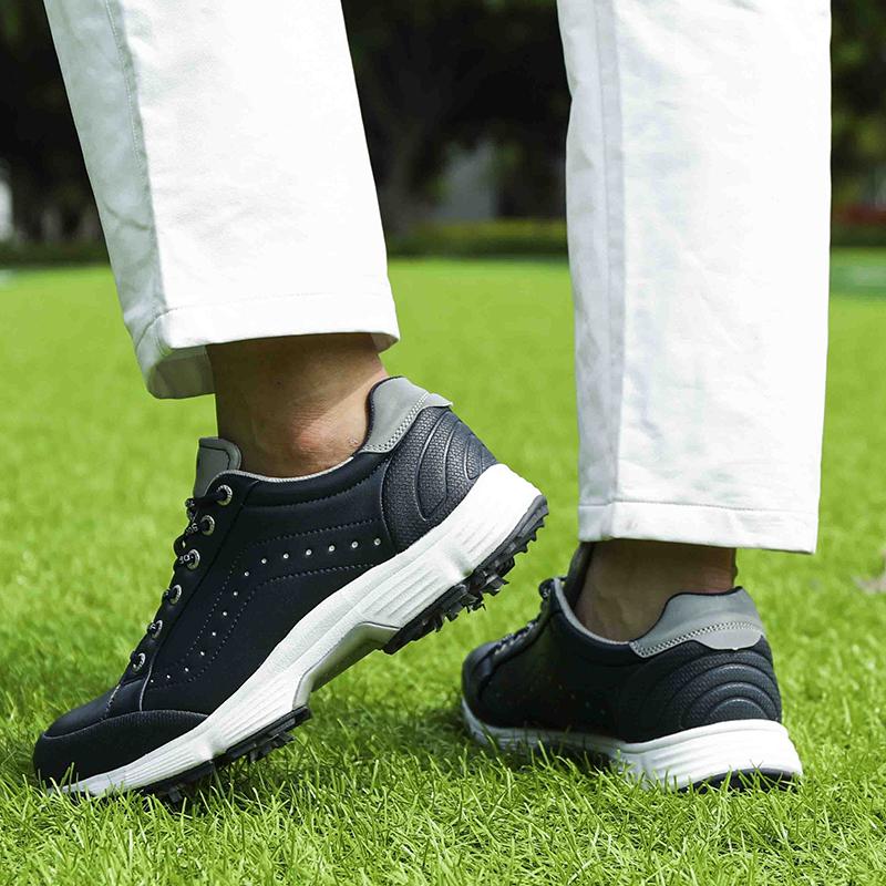 New Mens Golf Shoes Waterproof Golf Sneakers Men Outdoor Golfing Spikes Shoes Big Size 7-14 Jogging Walking Sneakers Male