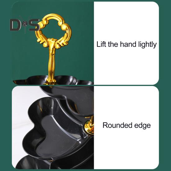 Suport coș cu fructe pentru blat de bucătărie Suport pentru fructe cu economie de spațiu cu 3 niveluri Organizator pentru tavă cu alimente pentru fructe, gustări, deserturi