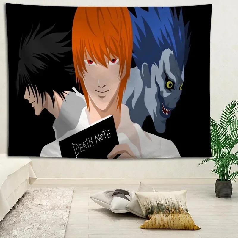 Home  Hot Sale Custom Anime Printed Tapestry Background Decorative Tapestry Wall Hanging Decor Decoration Mural Hippie Tapiz