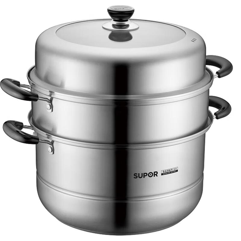 SUPOR 28cm 304 Stainless Steel Steamer Pot