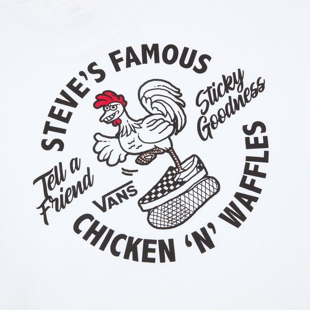 Vans T Shirts Men's White Crew Neck Moderate Straight Fit VN00092UWHT1