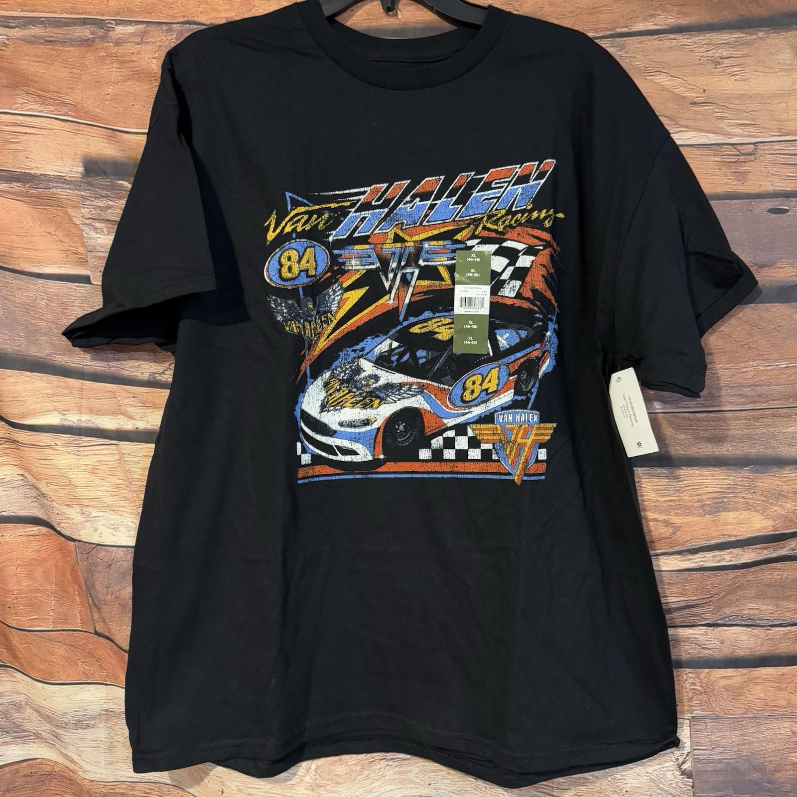 Van Halen Racing Men s XL Graphic #84 Rock Band Black Tee NWT NEW Unisex T-Shirt XXXL