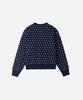 Moonsun M.C Dot Dot Knit Cardigan / Navy