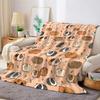 Cute Guinea Pig Flannel Blanket Warm Soft Halloween Christmas Couch Warm Cozy Decorative Decor Gift for All Season
