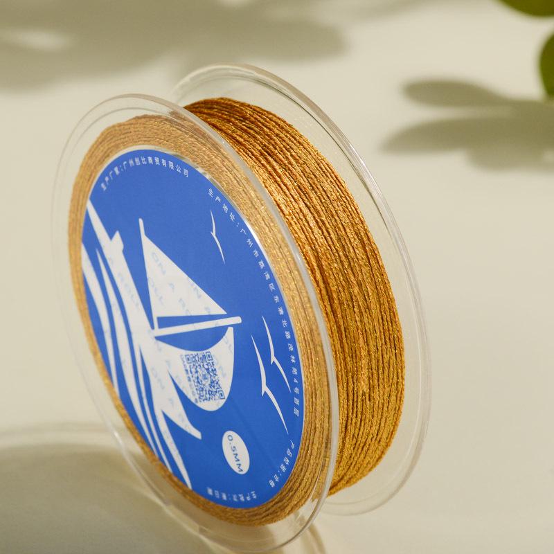 Gold/Silver Thread DIY Hand-Woven Braided Rope Bracelet Kit