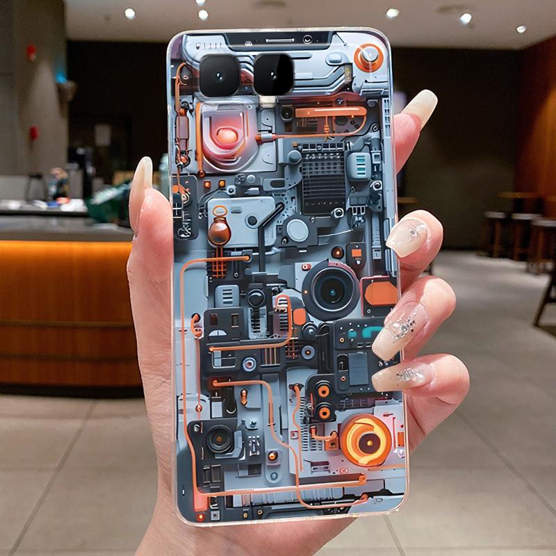Casing For Infinix Hot 60i 5G X6730 Luxury Dragon Cute Cool Boys Girls Soft silicone Phone Case Back Cover Transparent TPU Shell