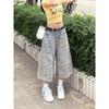 JYL Women's Cropped Jeans Ripped Bear Embroidered Summer Loose Plus-Size Denim Pants