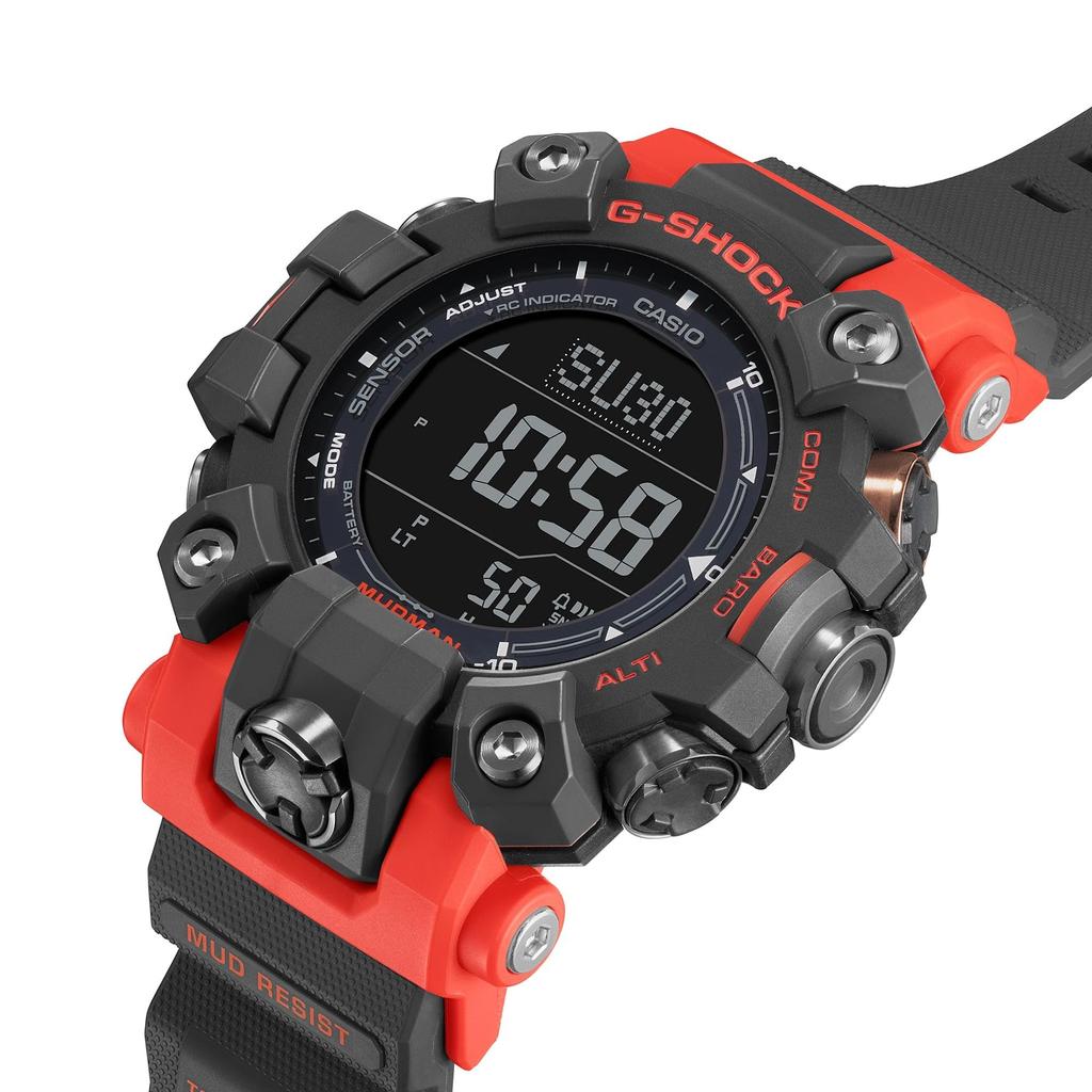 Master of G MUDMAN Casio Solar Radio Digital Watch Red Black Reimported Overseas Model G-SHOCK G-Shock GW-9500-1A4 [Item]