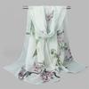 New Qiaoqisha Silk Scarf Women In Spring Summer Autumn Flower Printed Sunscreen Winter Versatile Fashion Color Long