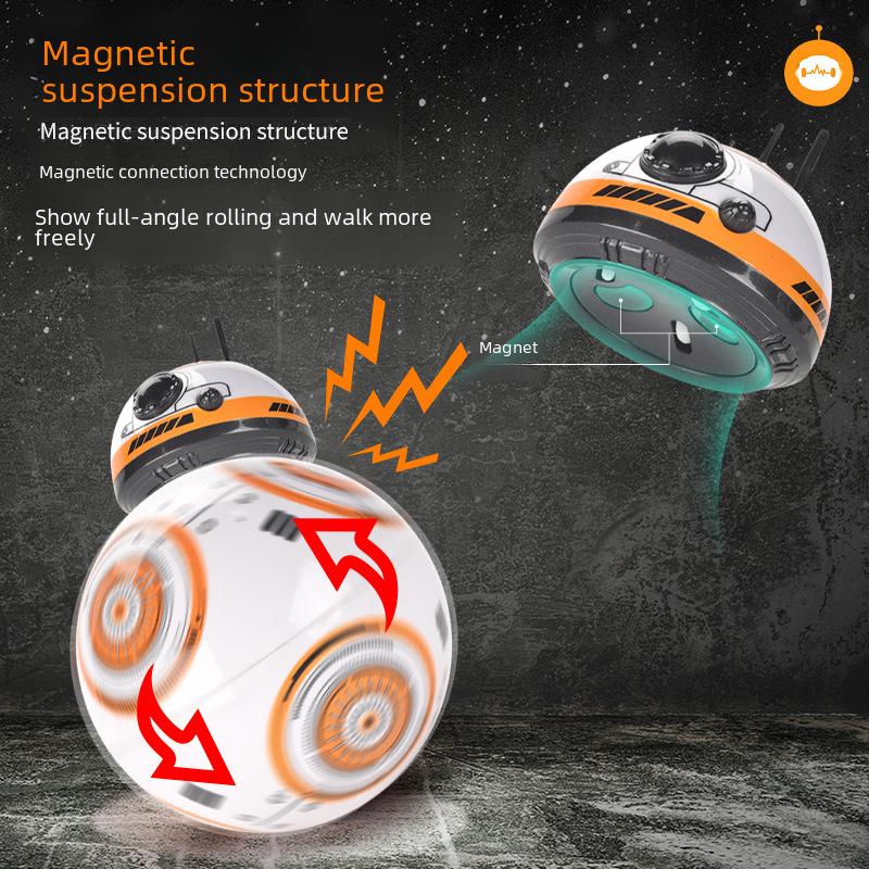 Planet Wars BB8 Inteligentní robot na dálkové ovládání Hračka s rotujícím světlem a hudbou